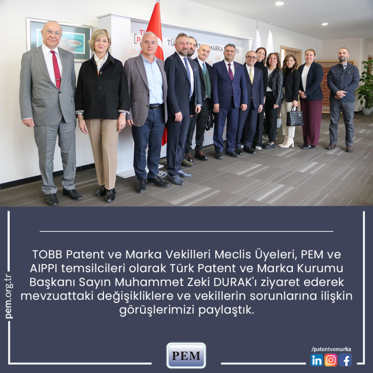 TOBB Patent ve Marka Vekilleri Meclis Üyeleri Toplantısı